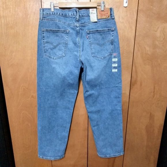 Copy Levi  Men's 550 Relaxed Fit Tapered Legs Medium Wash Jeans (36x29) NWT - Picture 13 of 14